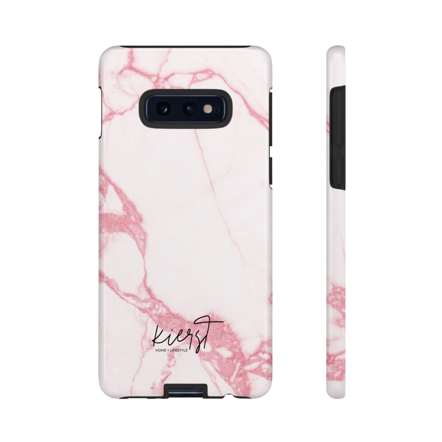 Pink & White Marble Samsung Galaxy Phone Case | Feminine, Polished, and Quietly Bold