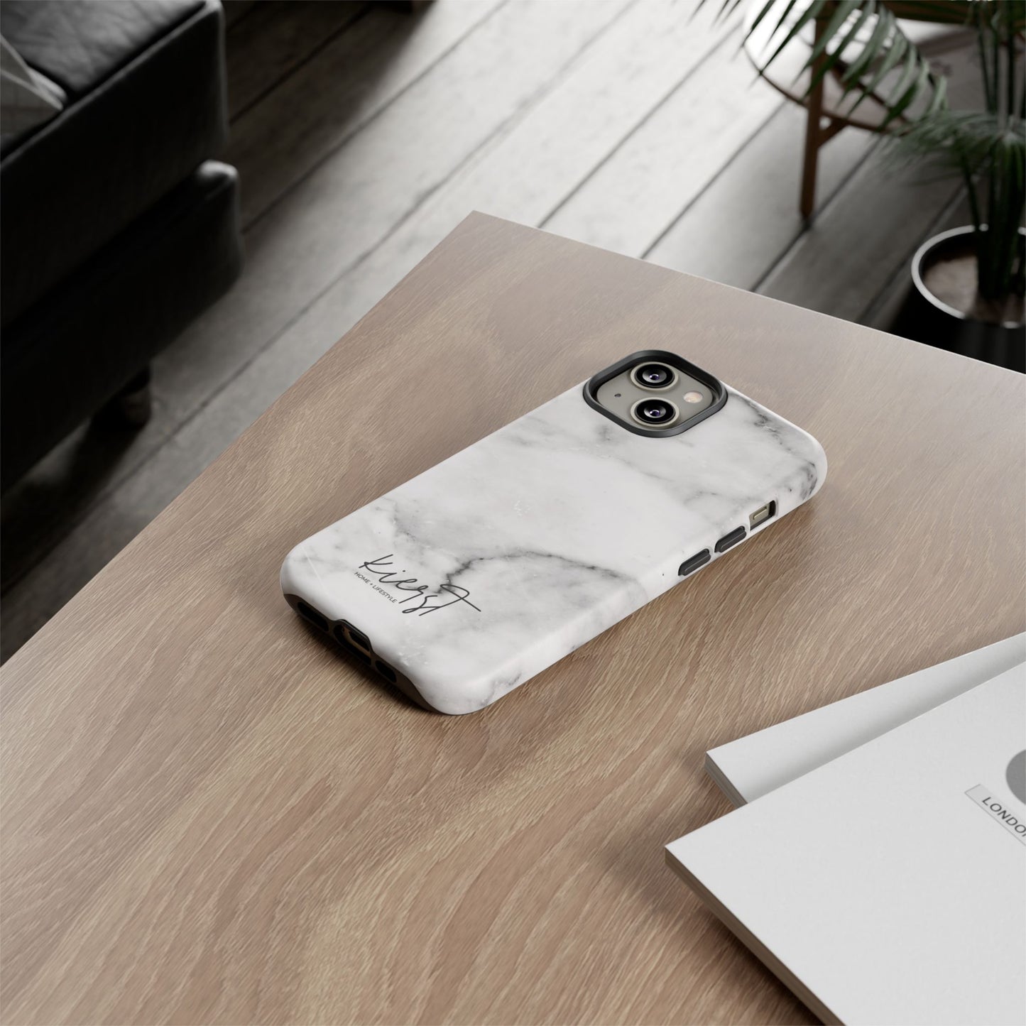 Lived-In White and Grey Marble iPhone Case | Curated Calm, Captured in Marble