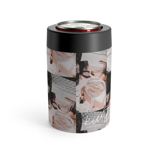 Just A Girl Vintage Vibes Can Holder – Retro Vanity Print