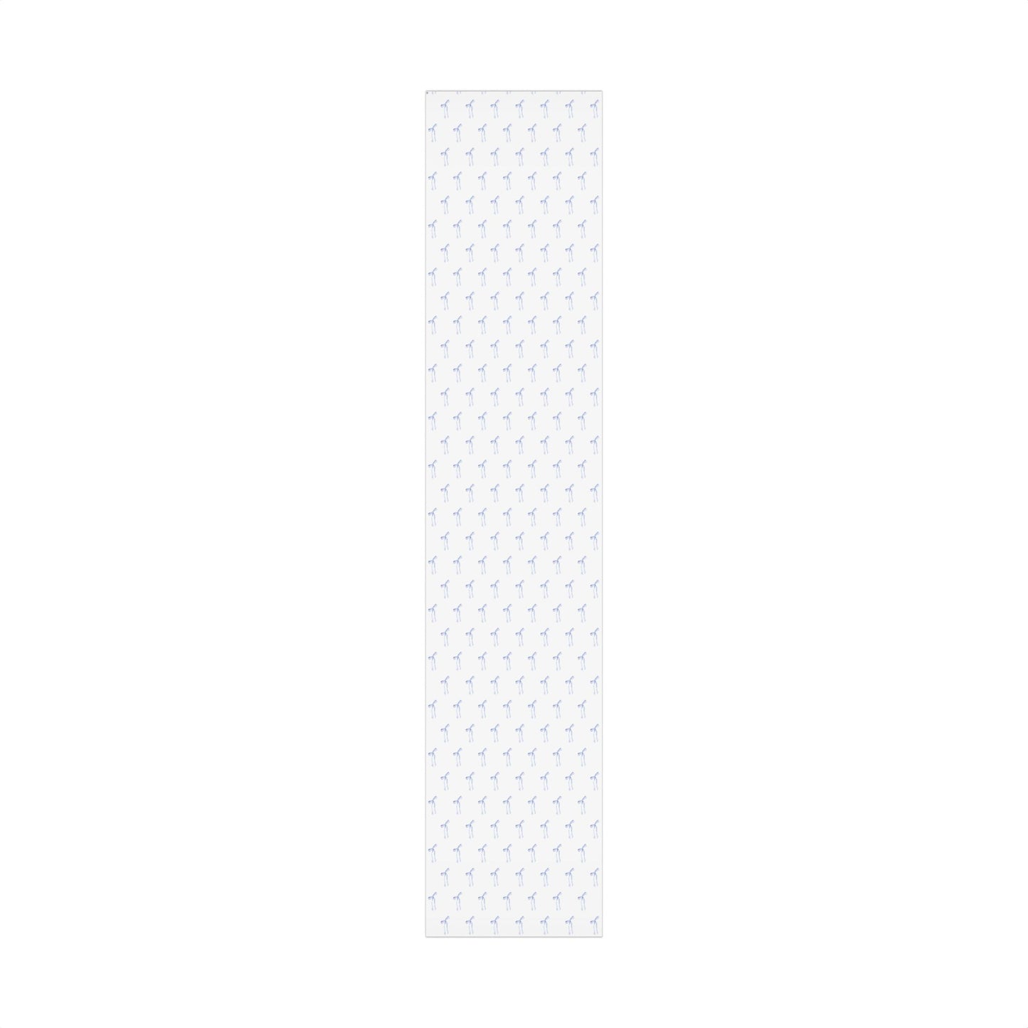 Delicate Blue Bow Gift Wrapping Paper – Hand-Painted Style Ribbon Pattern on White