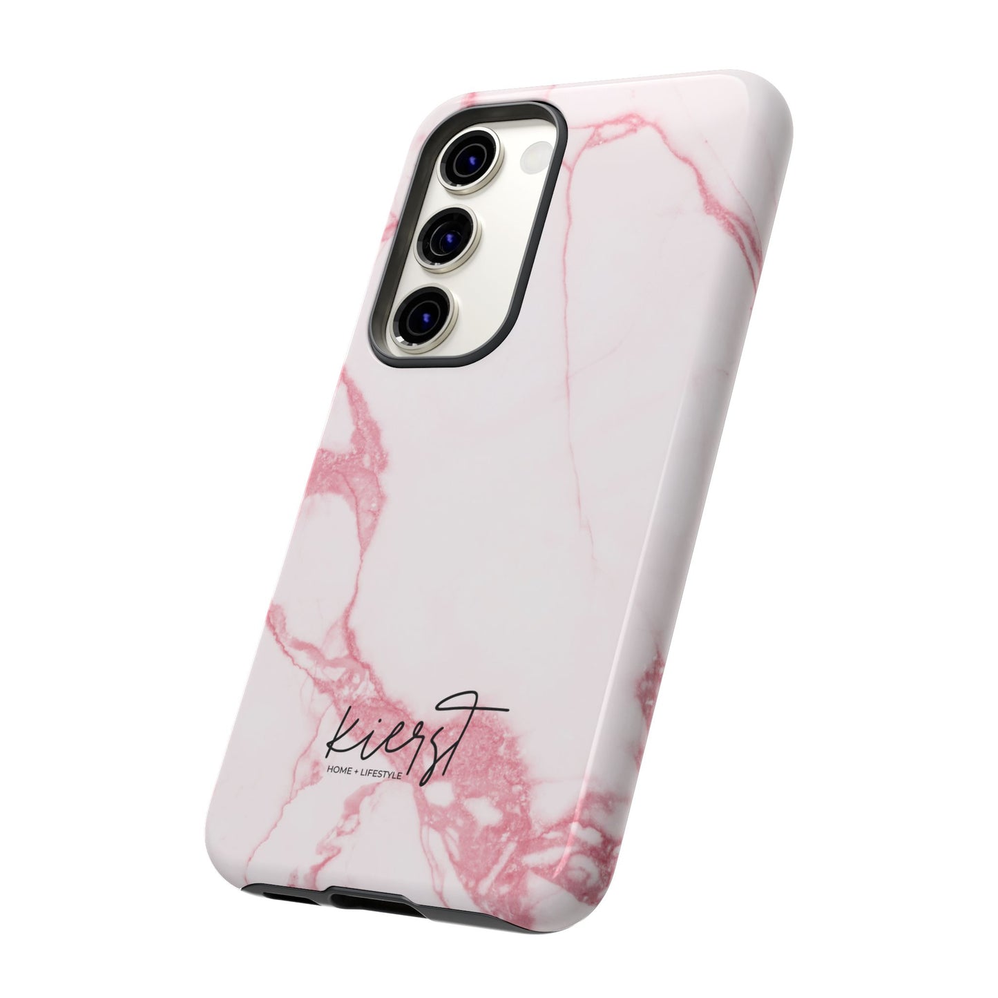 Pink & White Marble Samsung Galaxy Phone Case | Feminine, Polished, and Quietly Bold