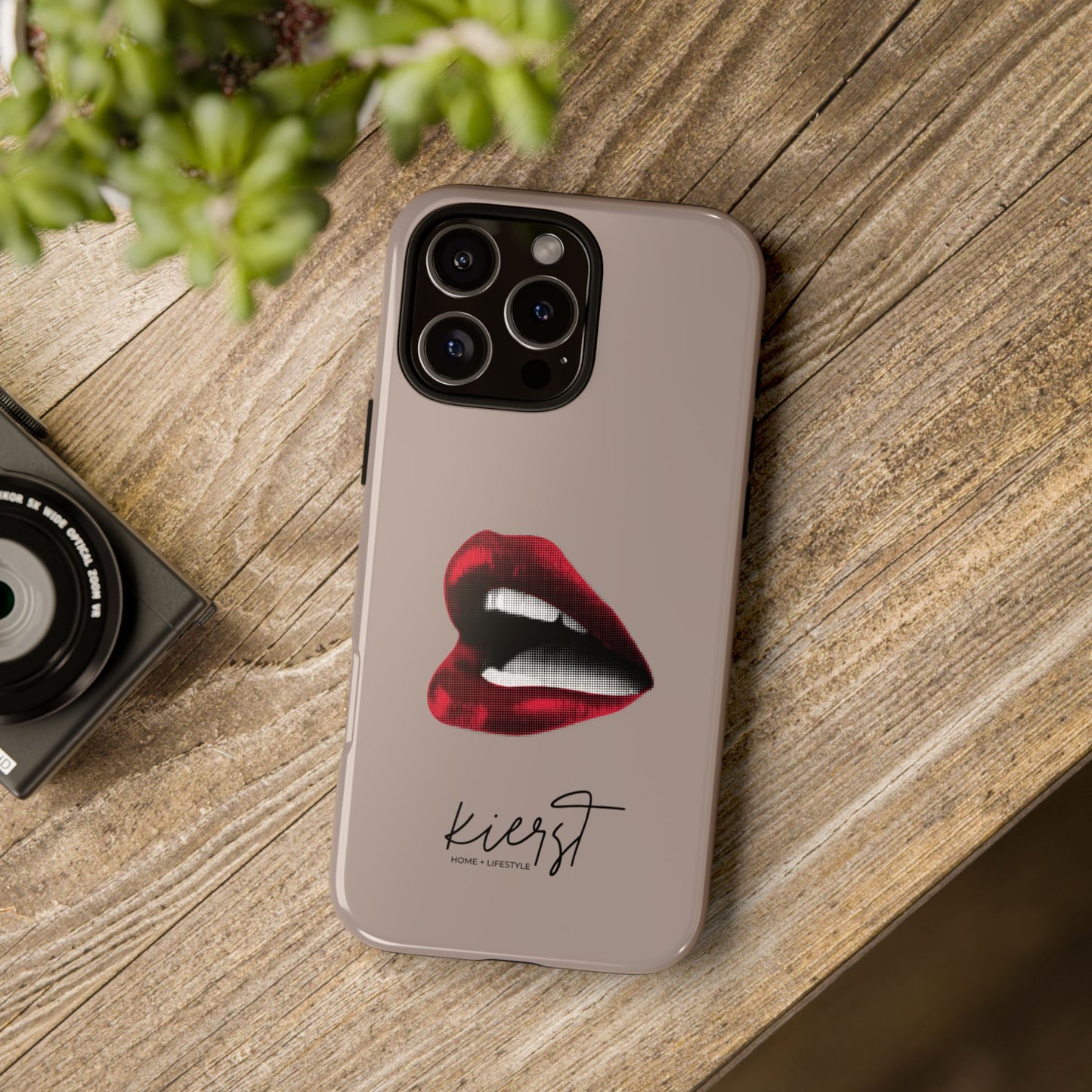 Retro Red Lips iPhone Case | Pop Art Meets Polished