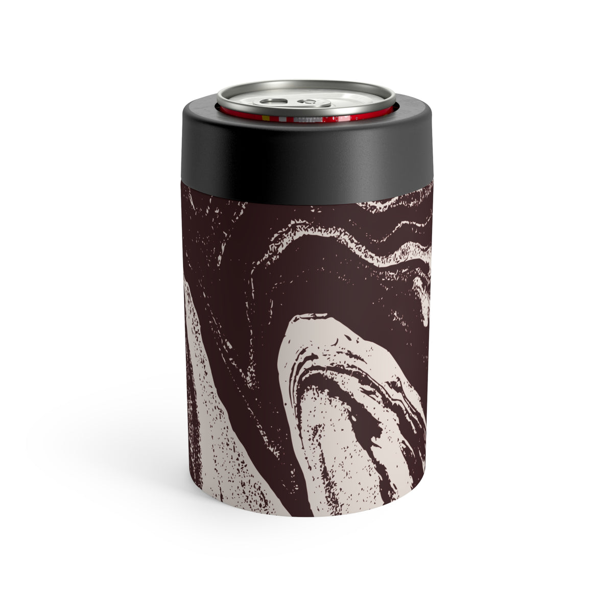 Cream Marble on Signature Velvet Noir Can Holder
