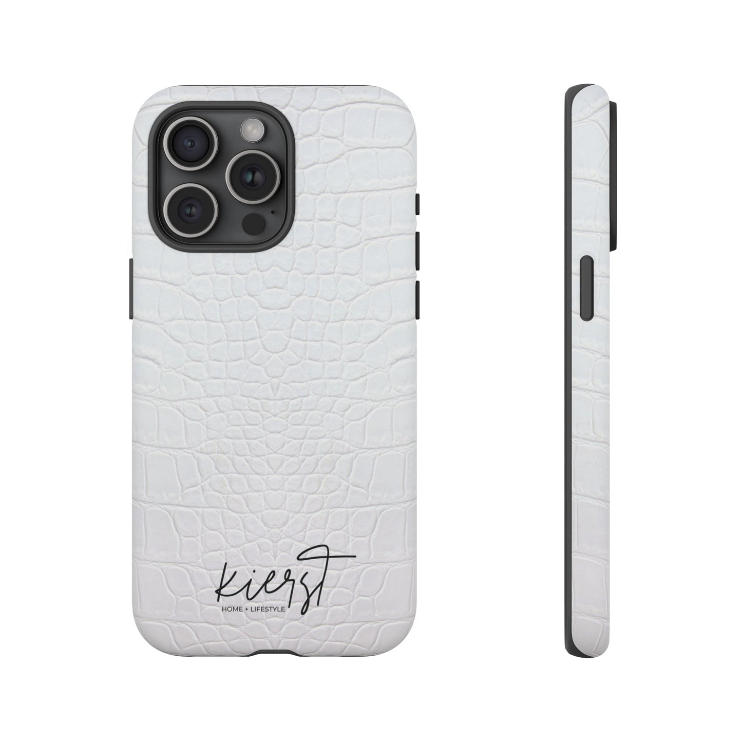 White Alligator iPhone Case | Minimal, Crisp, and Effortlessly Elevated