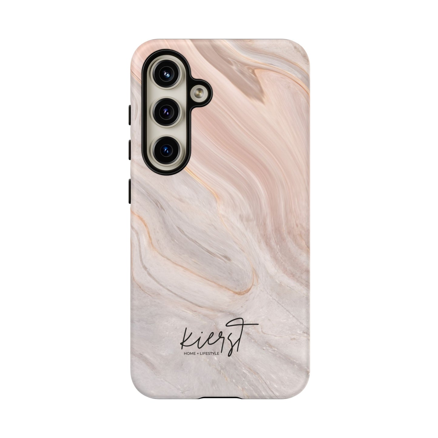 Blush Swirl Marble Samsung Galaxy Phone Case | Subtle Design, Timeless Tone