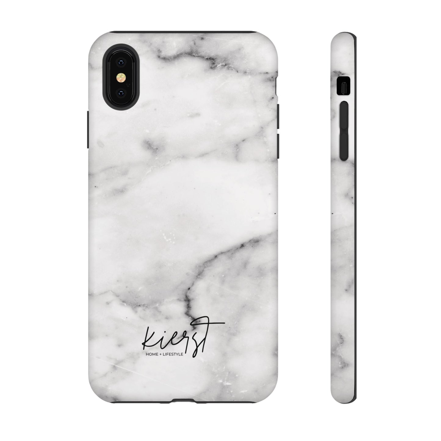 Lived-In White and Grey Marble iPhone Case | Curated Calm, Captured in Marble