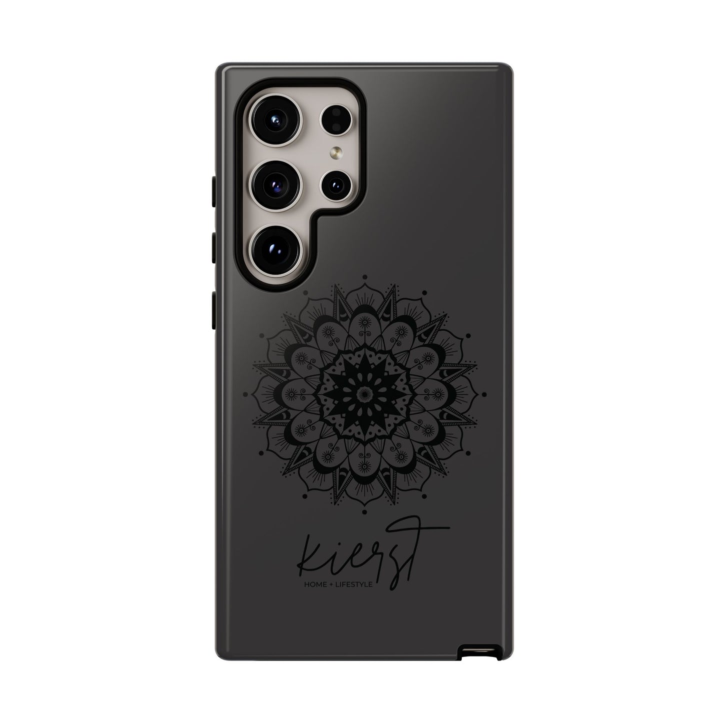 Black Mandala Samsung Galaxy Phone Case | Elevated Symmetry, Timeless Energy