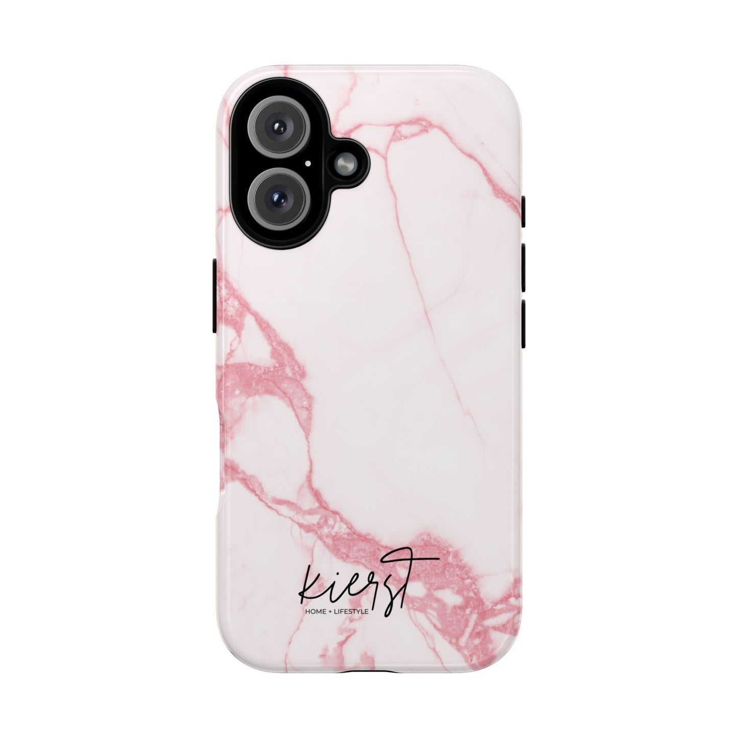 Pink & White Marble iPhone Case | Classic Elegance, Feminine Twist
