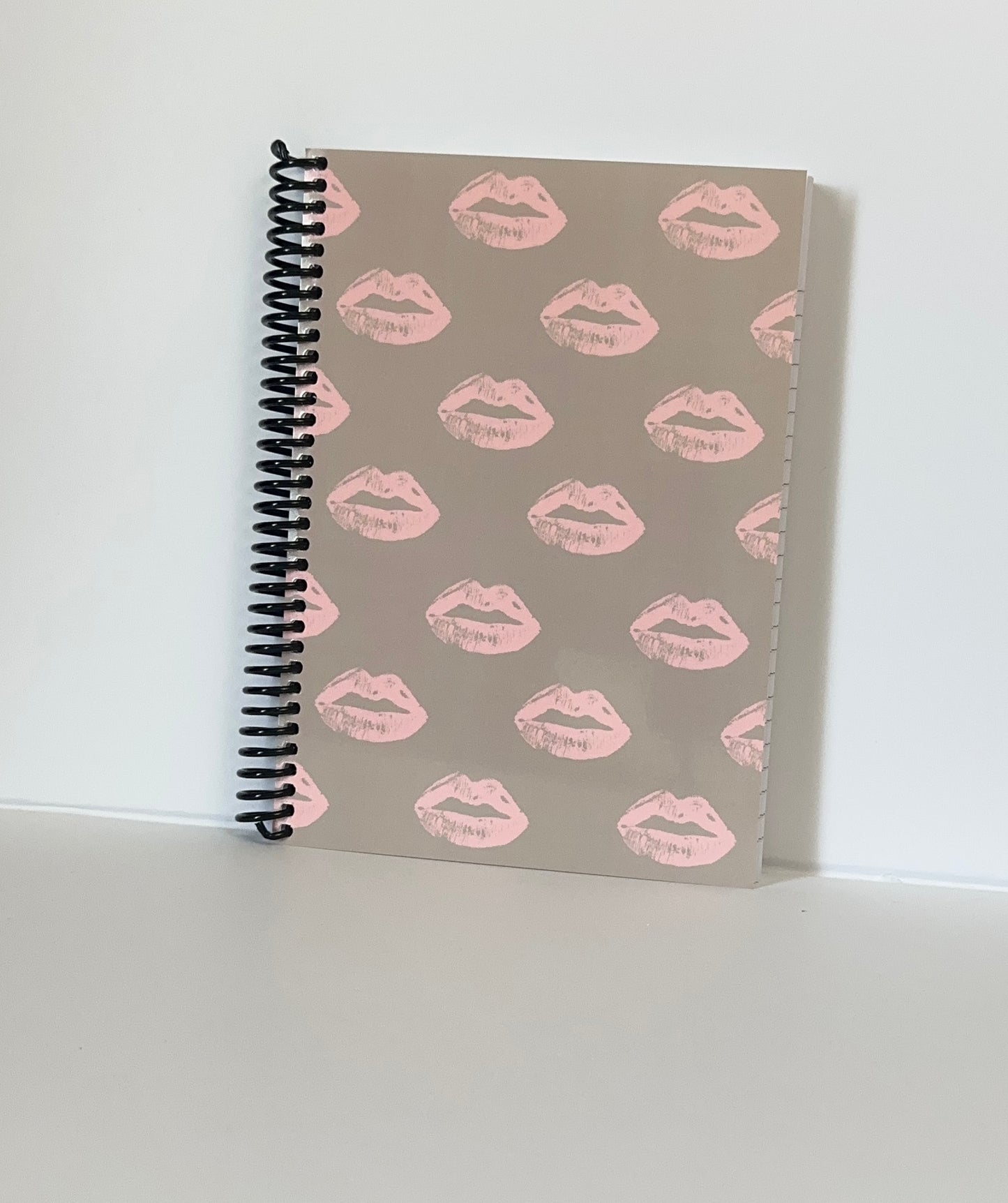 Pillow Talk-Inspired Lips on Oat Notebook
