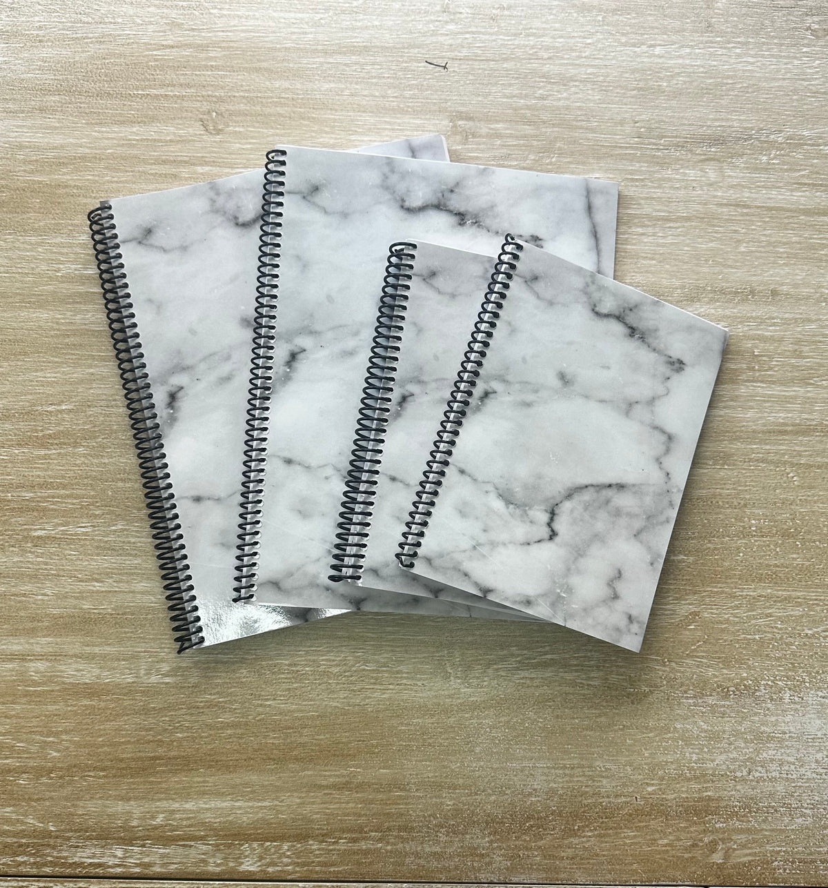 Lived-In Grey Marble Notebook