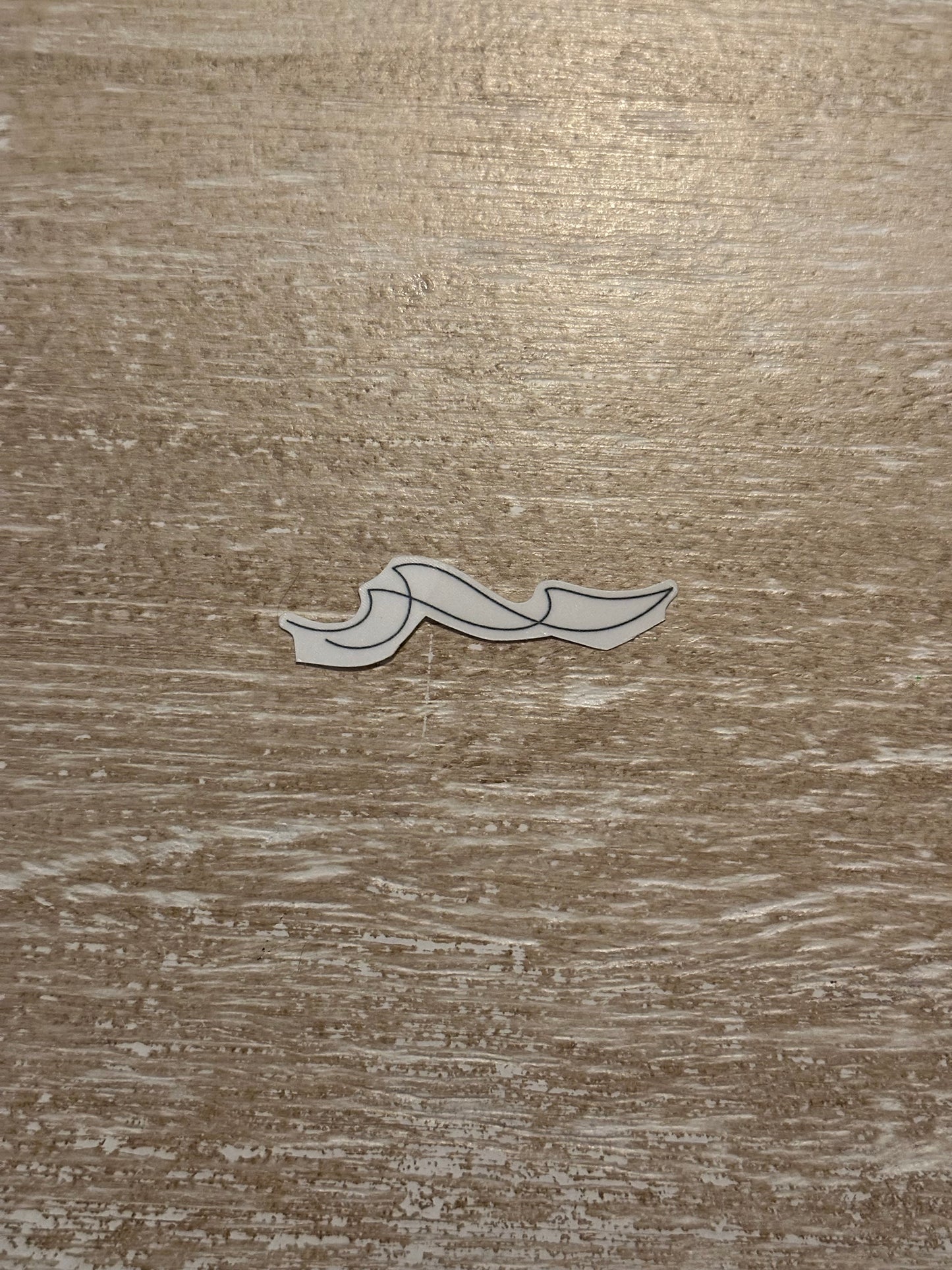 Fine line waves temporary tattoos