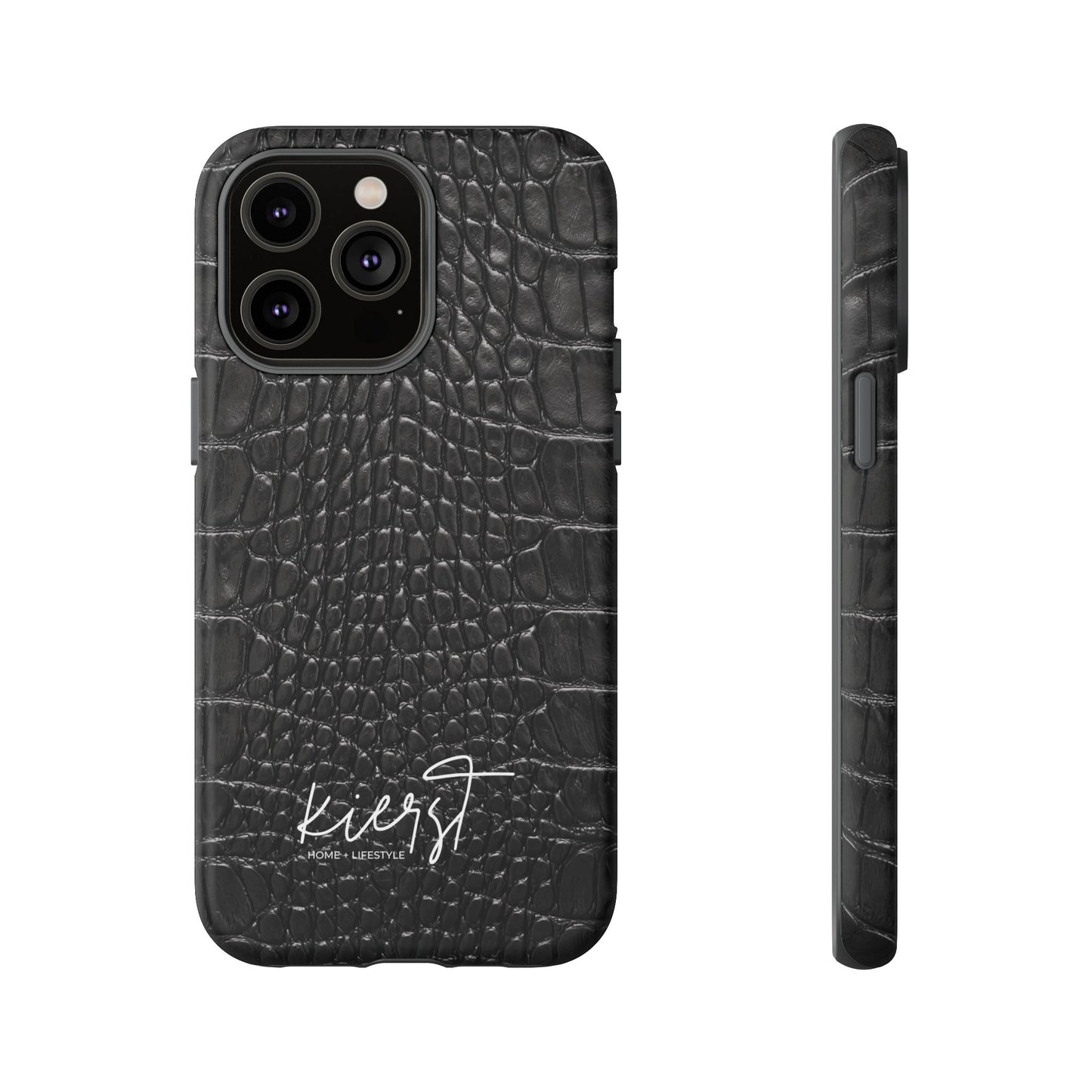 Black Alligator Print iPhone Case | Minimalist Edge Meets Everyday Function