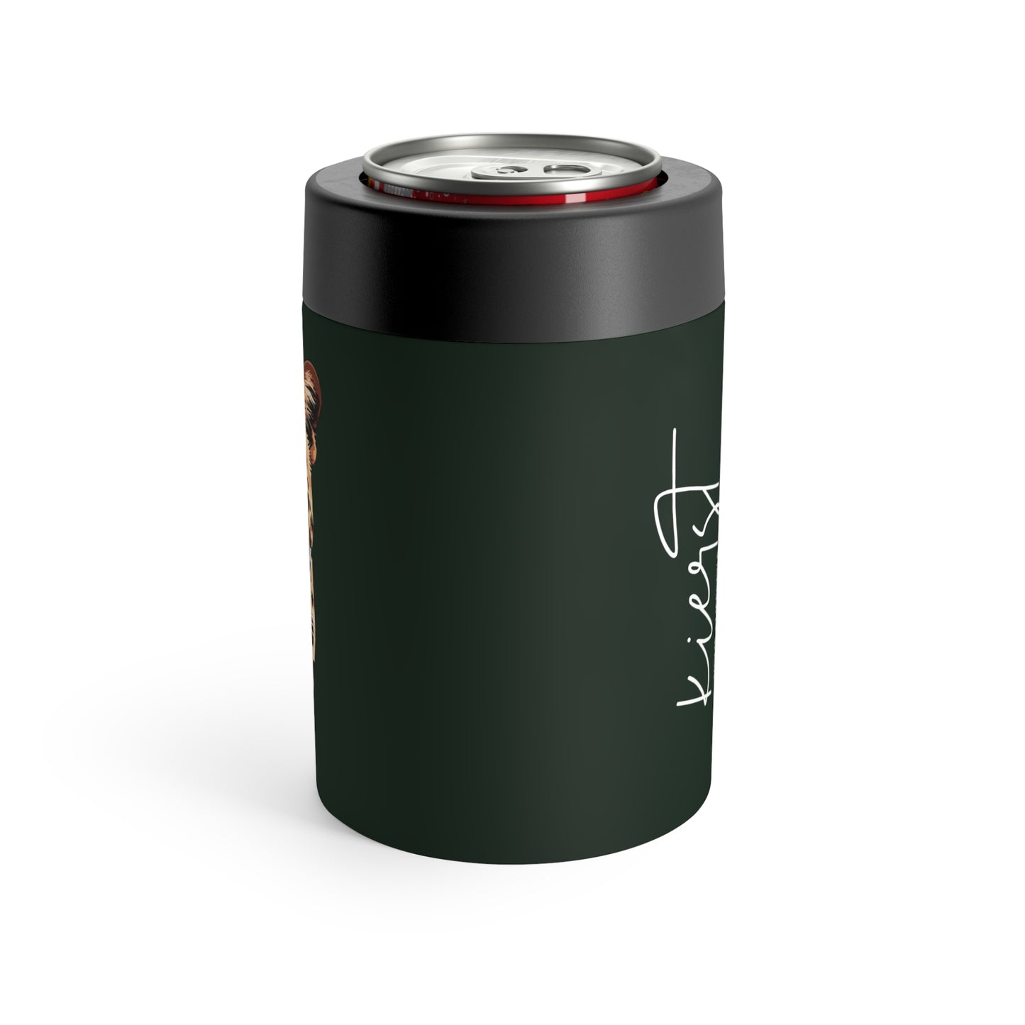 kierst Signature Midnight Pine Can Holder With Leopard Head