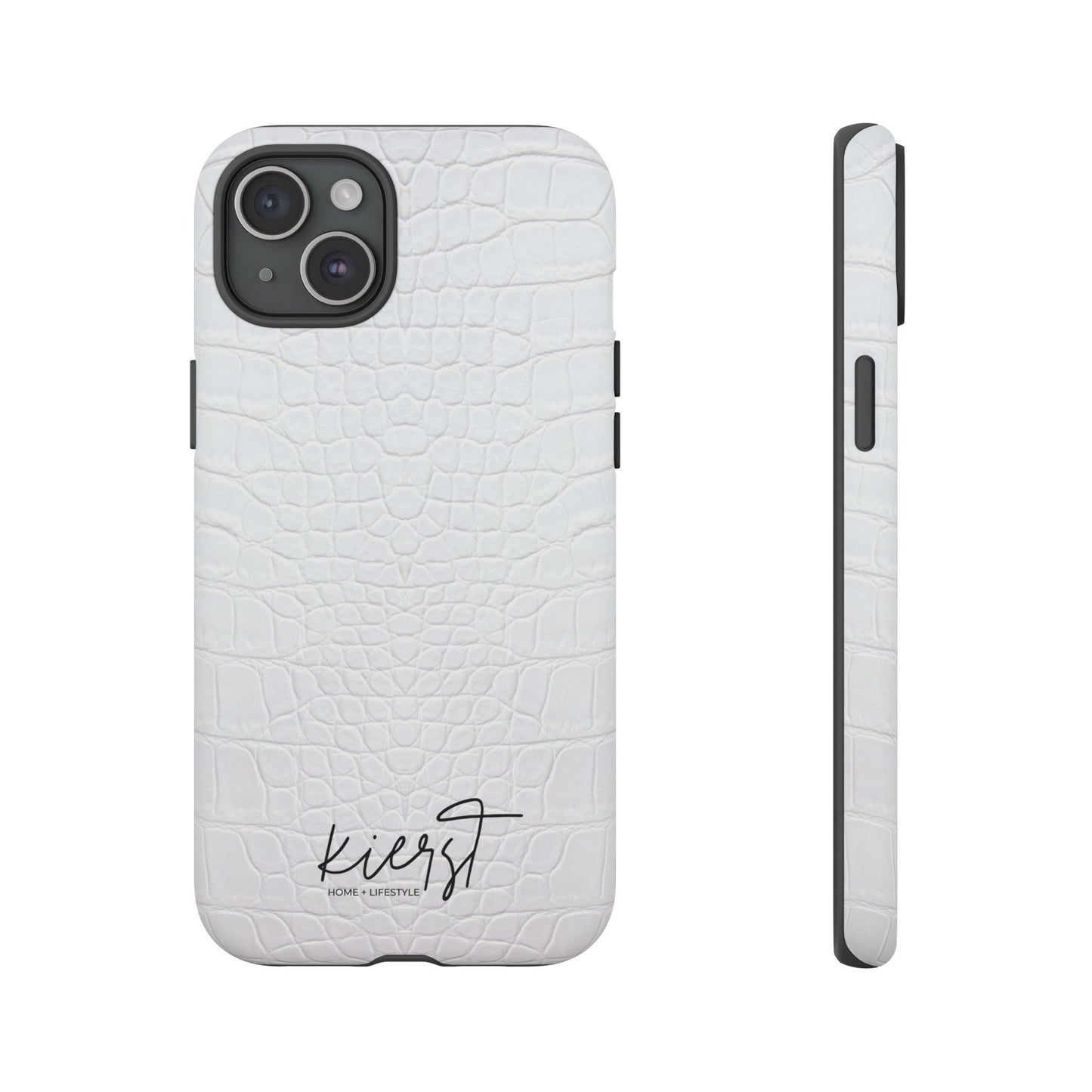White Alligator iPhone Case | Minimal, Crisp, and Effortlessly Elevated