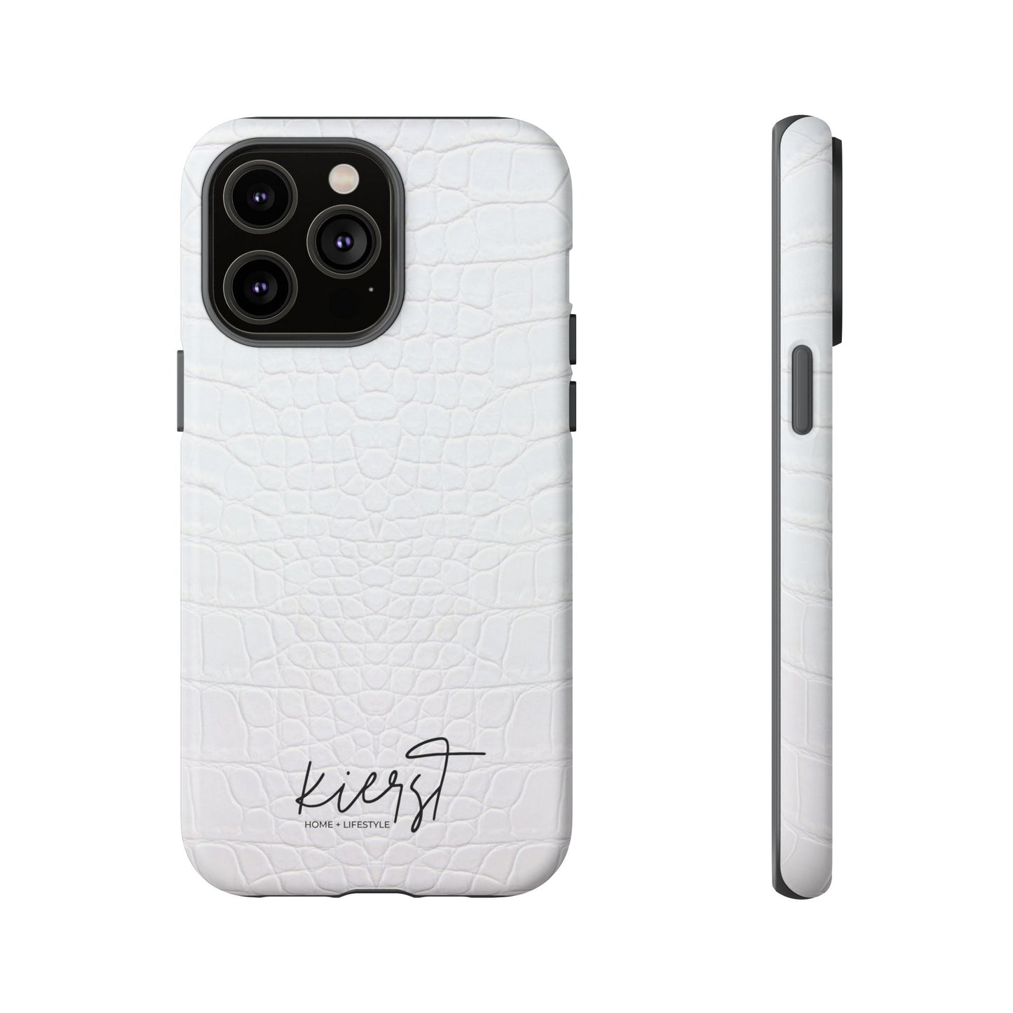 White Alligator iPhone Case | Minimal, Crisp, and Effortlessly Elevated
