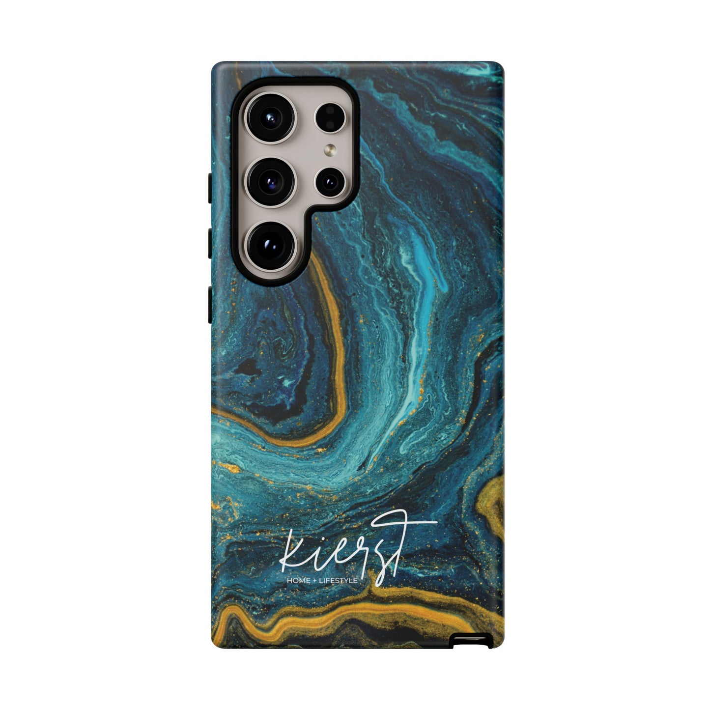 Gold & Teal Marble Samsung Galaxy Case | Swirled Depth Meets Everyday Edge