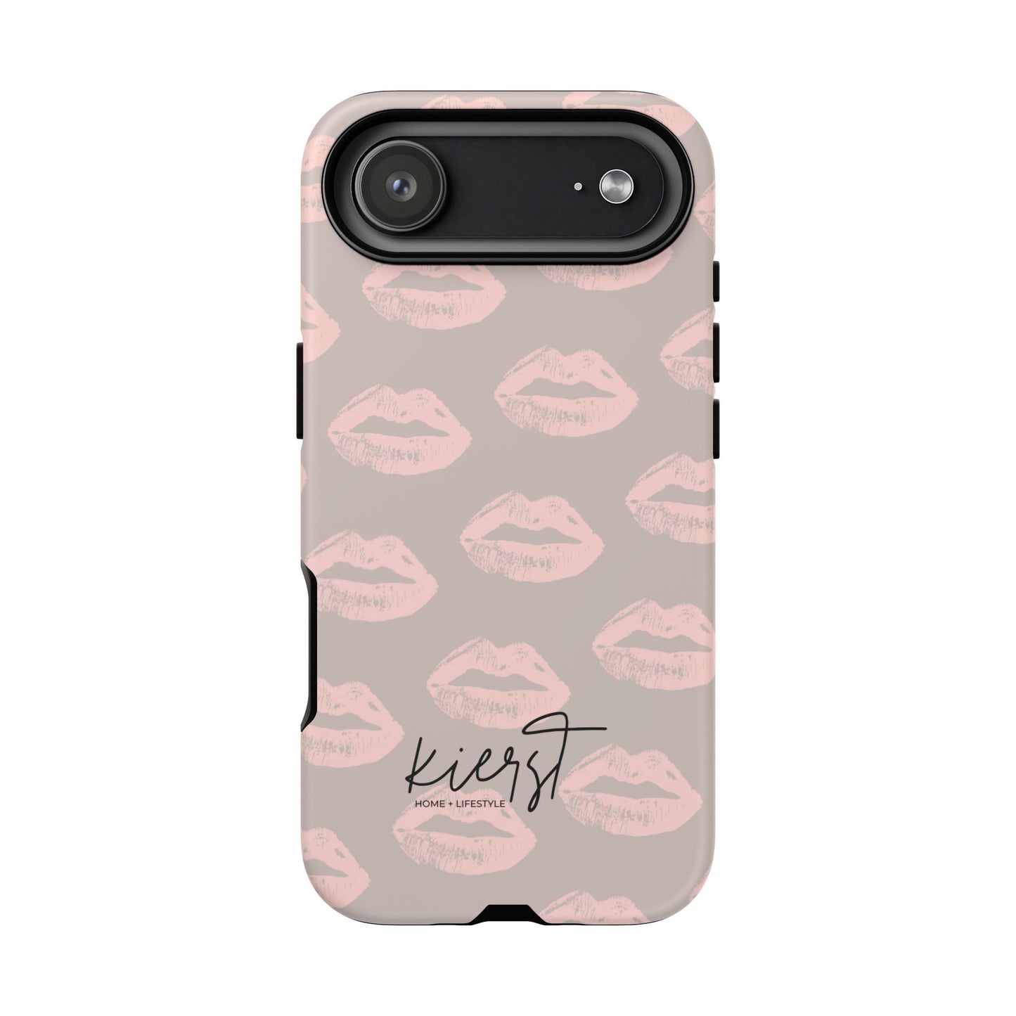 Pillow Talk-Inspired Lips on Oat iPhone Case
