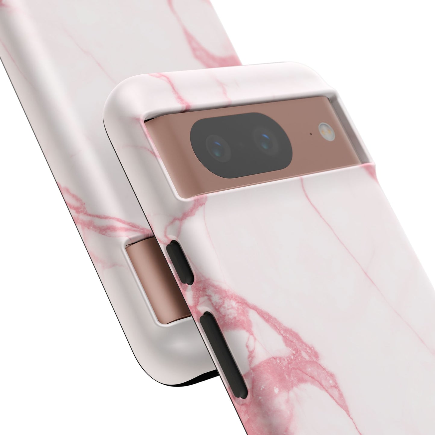 Pink + White Marble Google Pixel Case