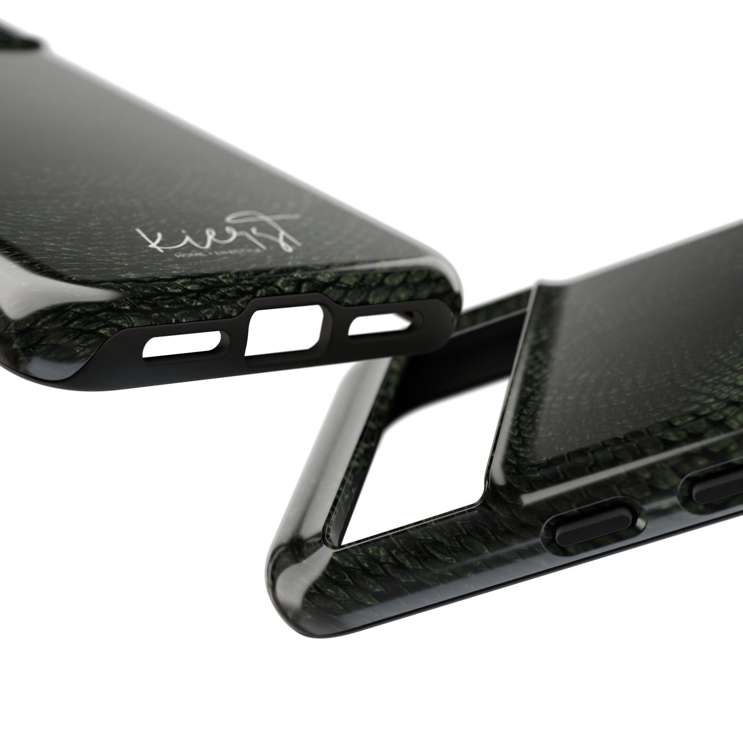 Deep Rich Green Snake Print Google Pixel Case | Bold. Luxe. Unapologetic.