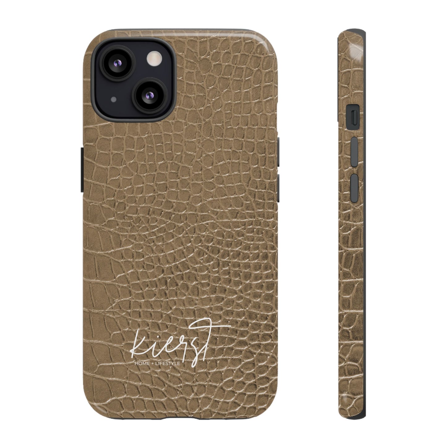 Tan Alligator Print iPhone Case | Elevated texture meets everyday ease