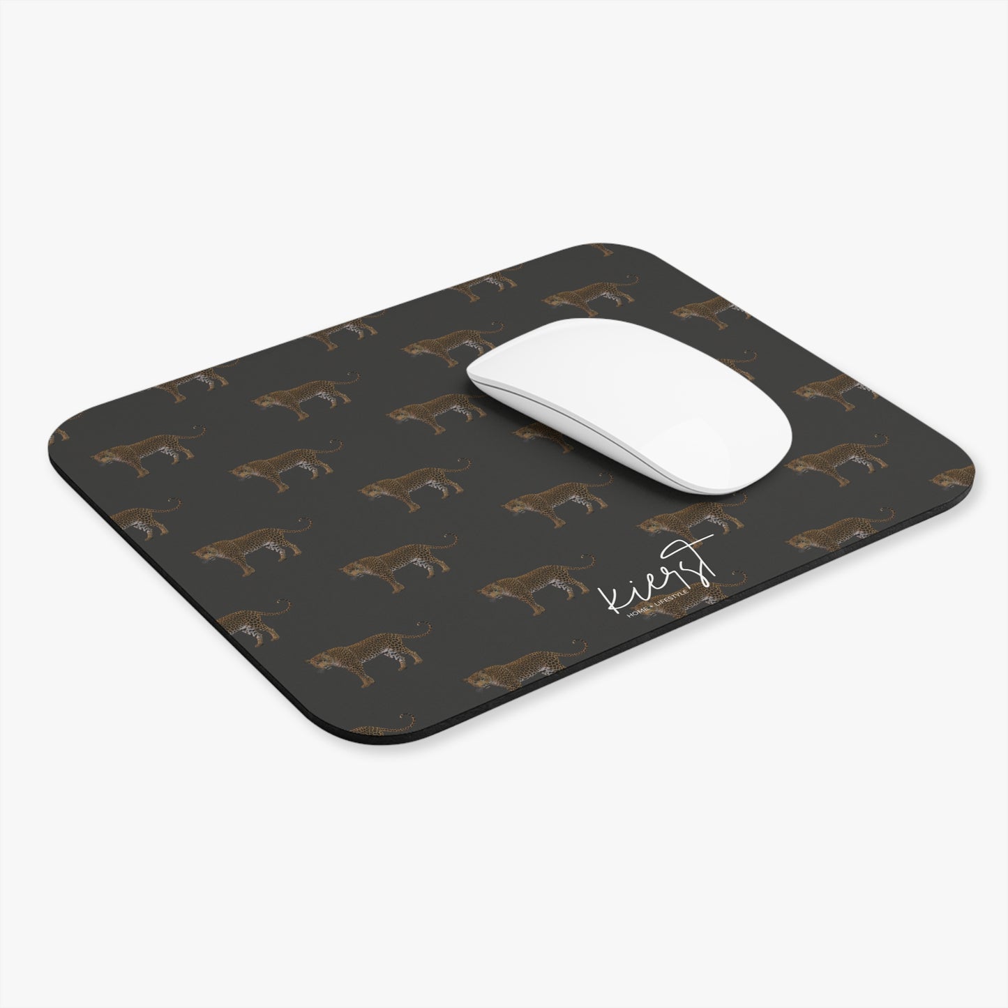 Leopards on Grey Mouse Pad