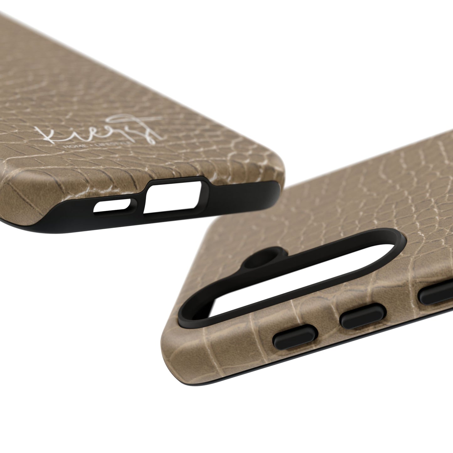 Tan Alligator Print Samsung Galaxy Phone Case | Subtle Statement, Everyday Style
