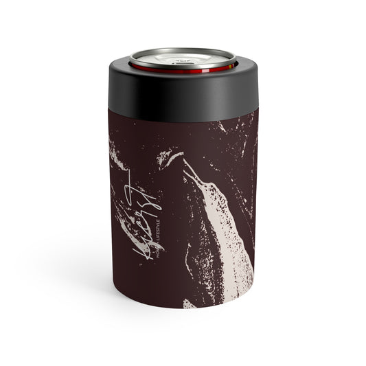Cream Marble on Signature Velvet Noir Can Holder