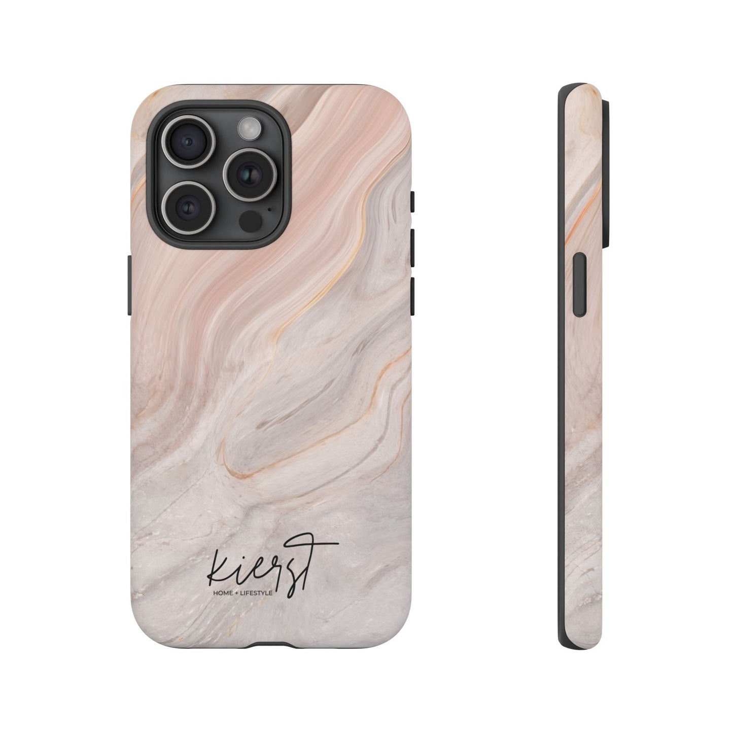 Blush Swirl Marble iPhone Case | Soft Curves, Strong Protection