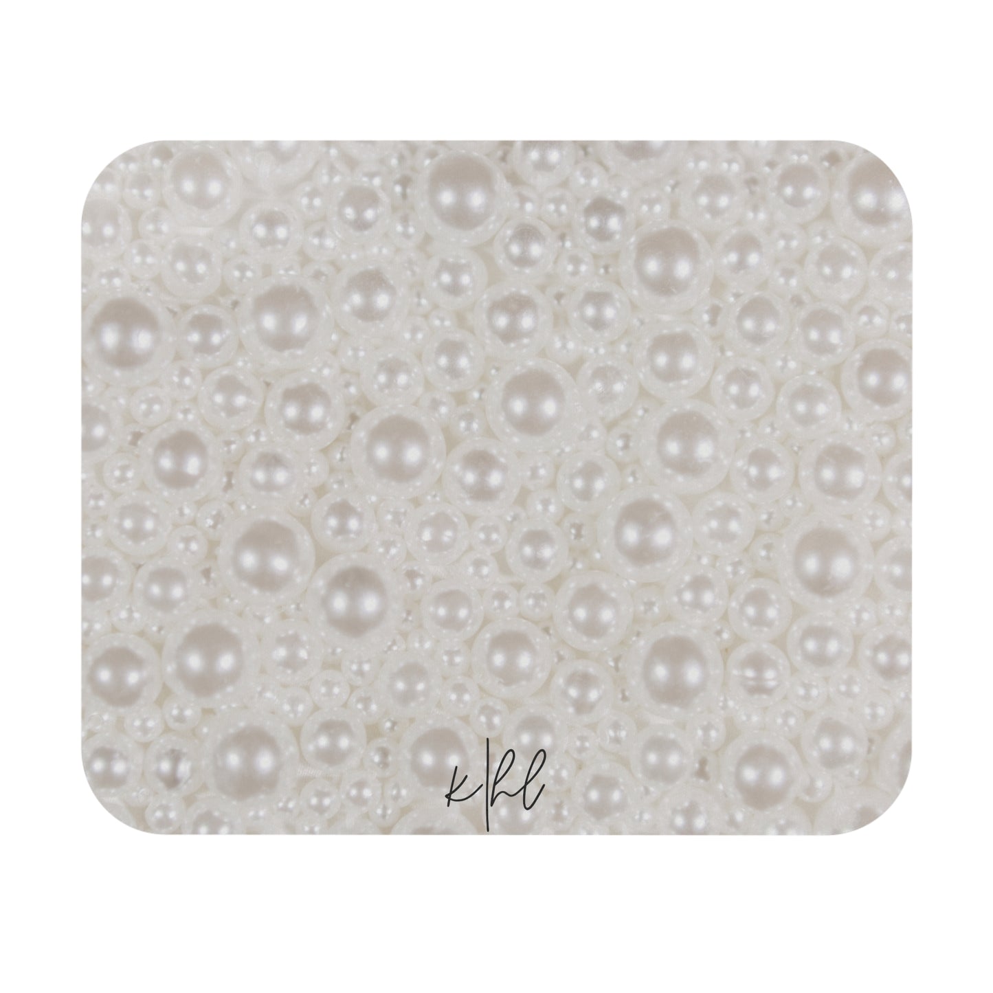Various Pearls Mouse Pad – Elegant White | Chic Office or Vanity Accessory