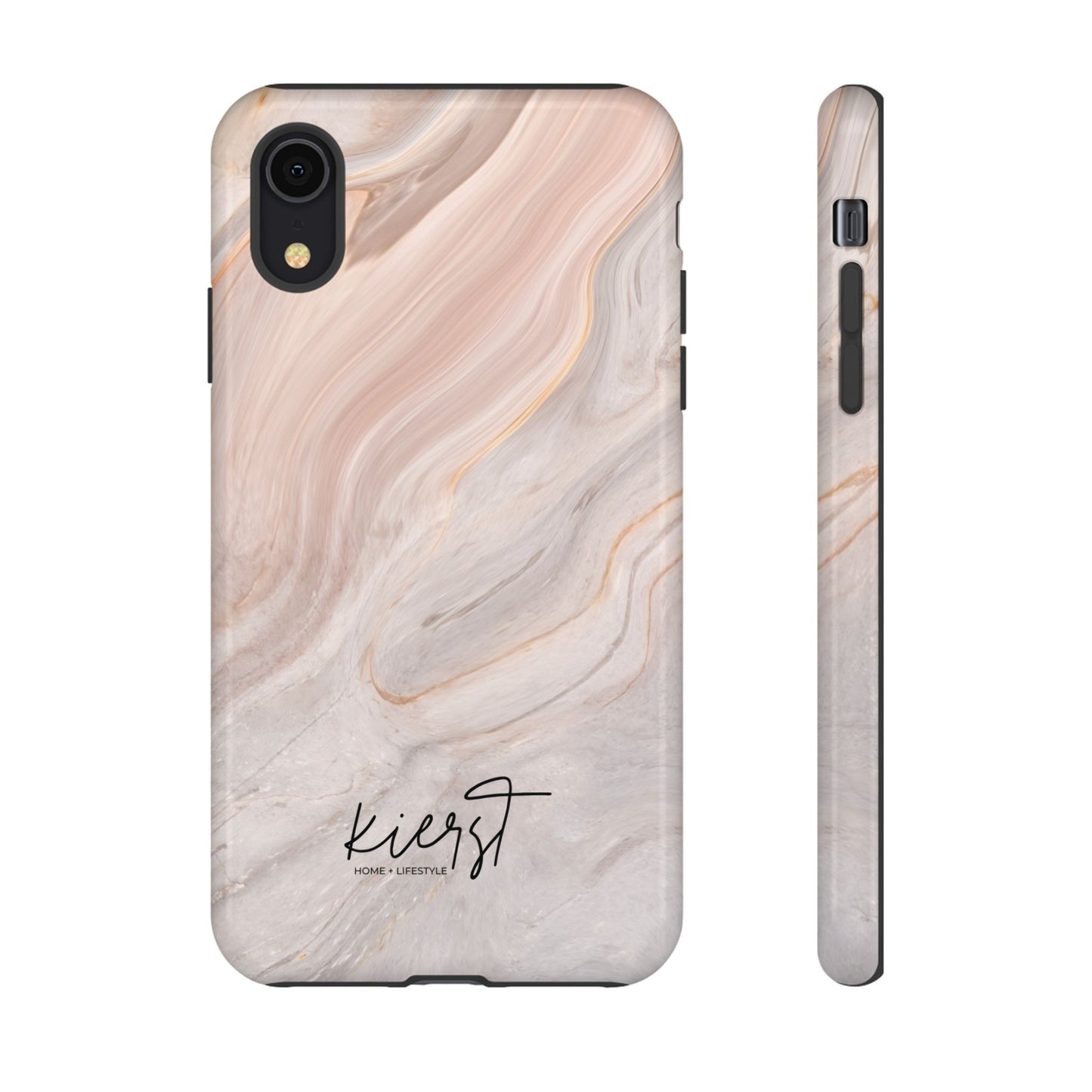 Blush Swirl Marble iPhone Case | Soft Curves, Strong Protection