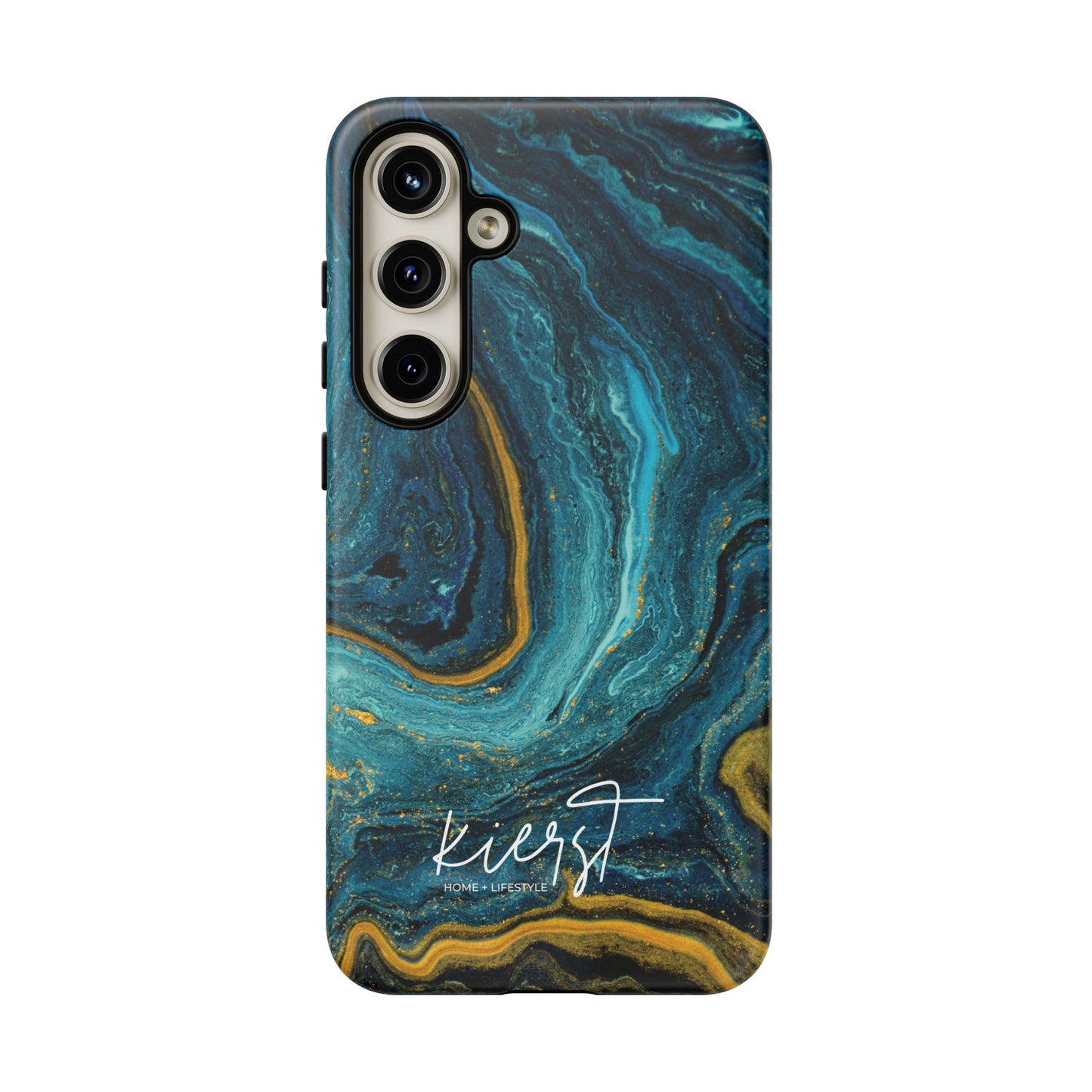 Gold & Teal Marble Samsung Galaxy Case | Swirled Depth Meets Everyday Edge