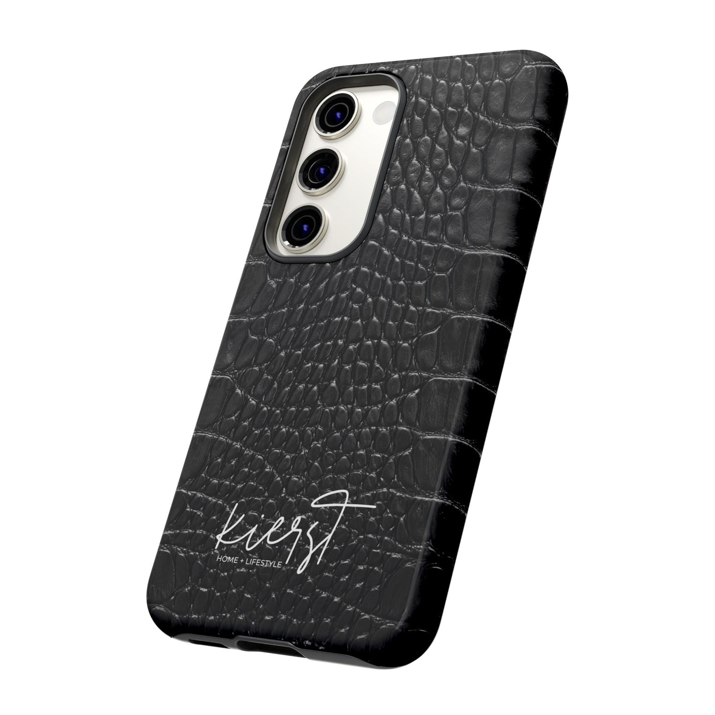 Black Alligator Print Samsung Galaxy Case | Refined Impact, Bold Simplicity