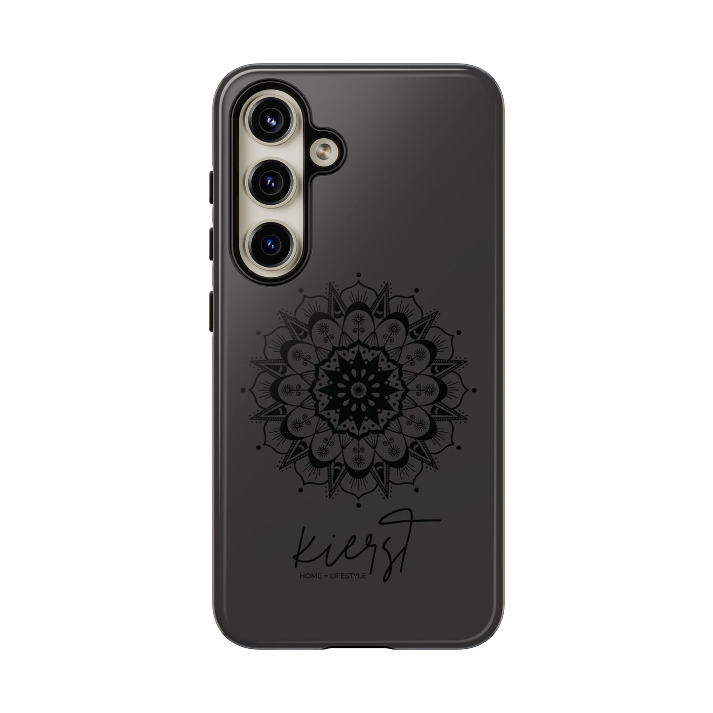 Black Mandala Samsung Galaxy Phone Case | Elevated Symmetry, Timeless Energy