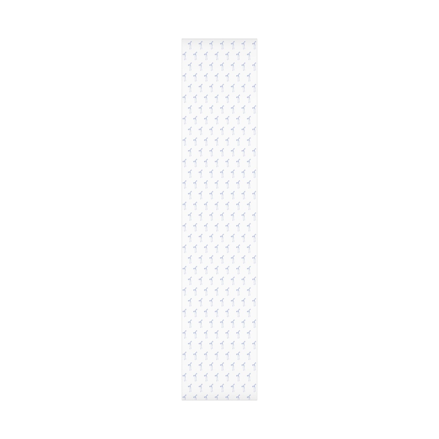 Delicate Blue Bow Gift Wrapping Paper – Hand-Painted Style Ribbon Pattern on White