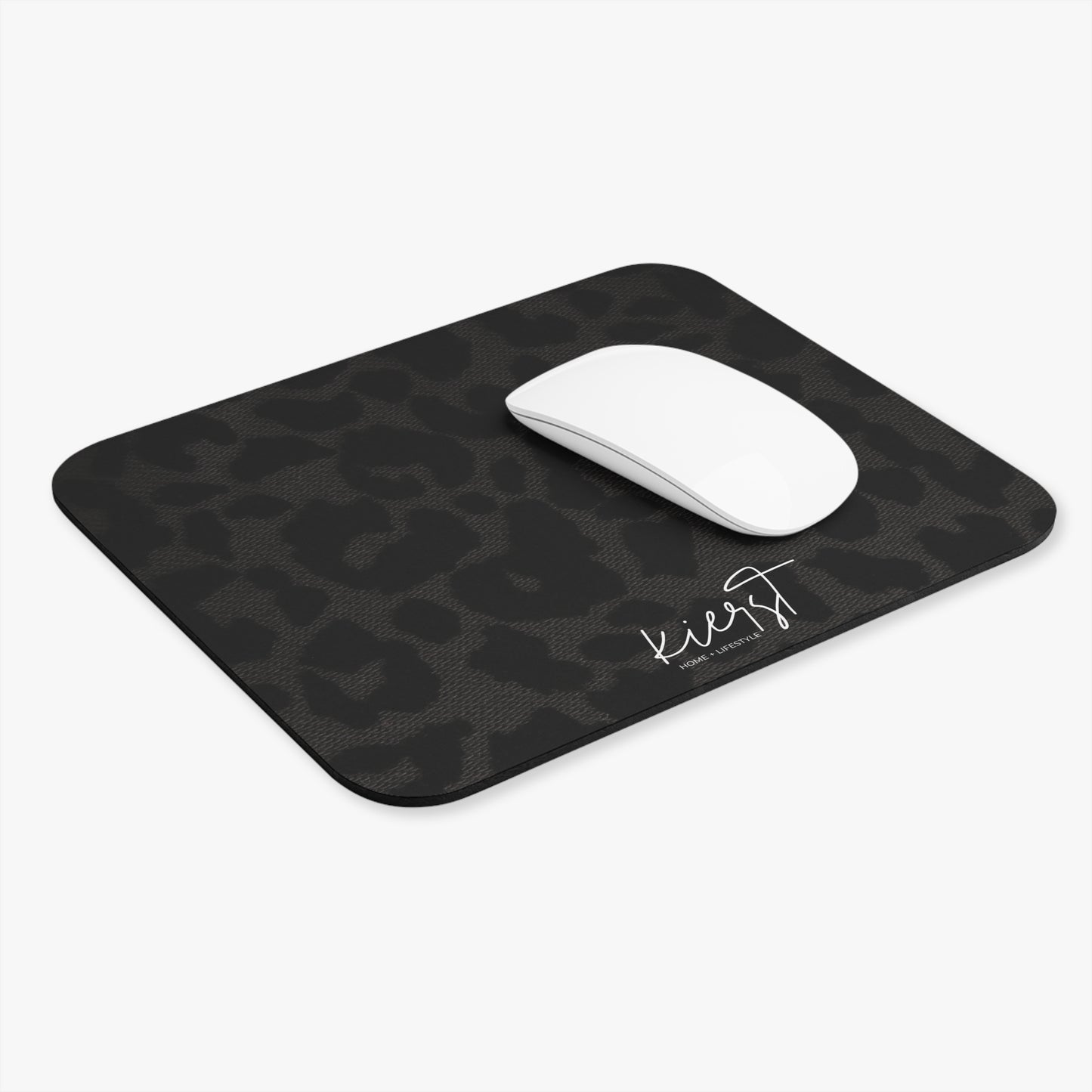 Black Leopard Mouse Pad | Bold Neutral for the Curated Workspace