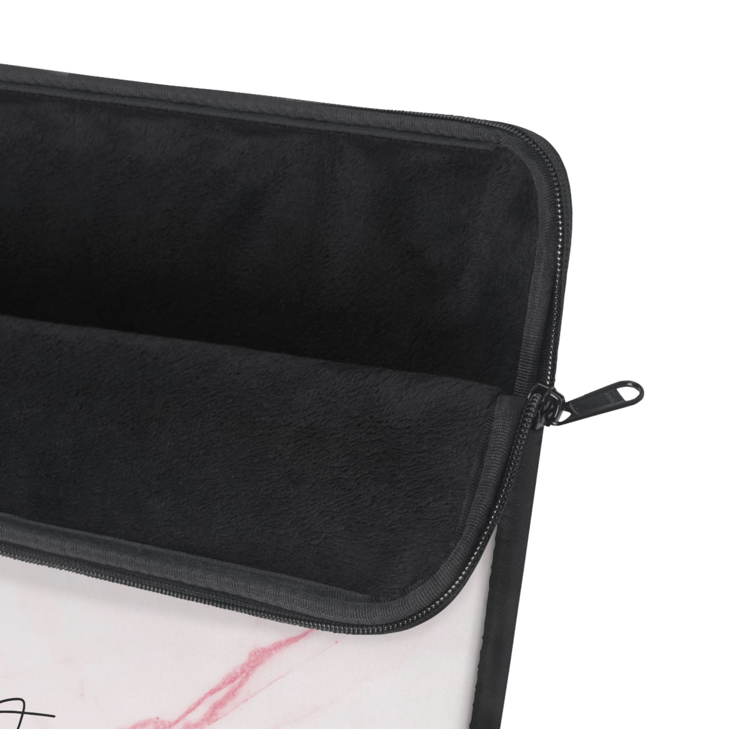 Pink & White Marble Laptop Sleeve | Soft Sophistication for Everyday Tech