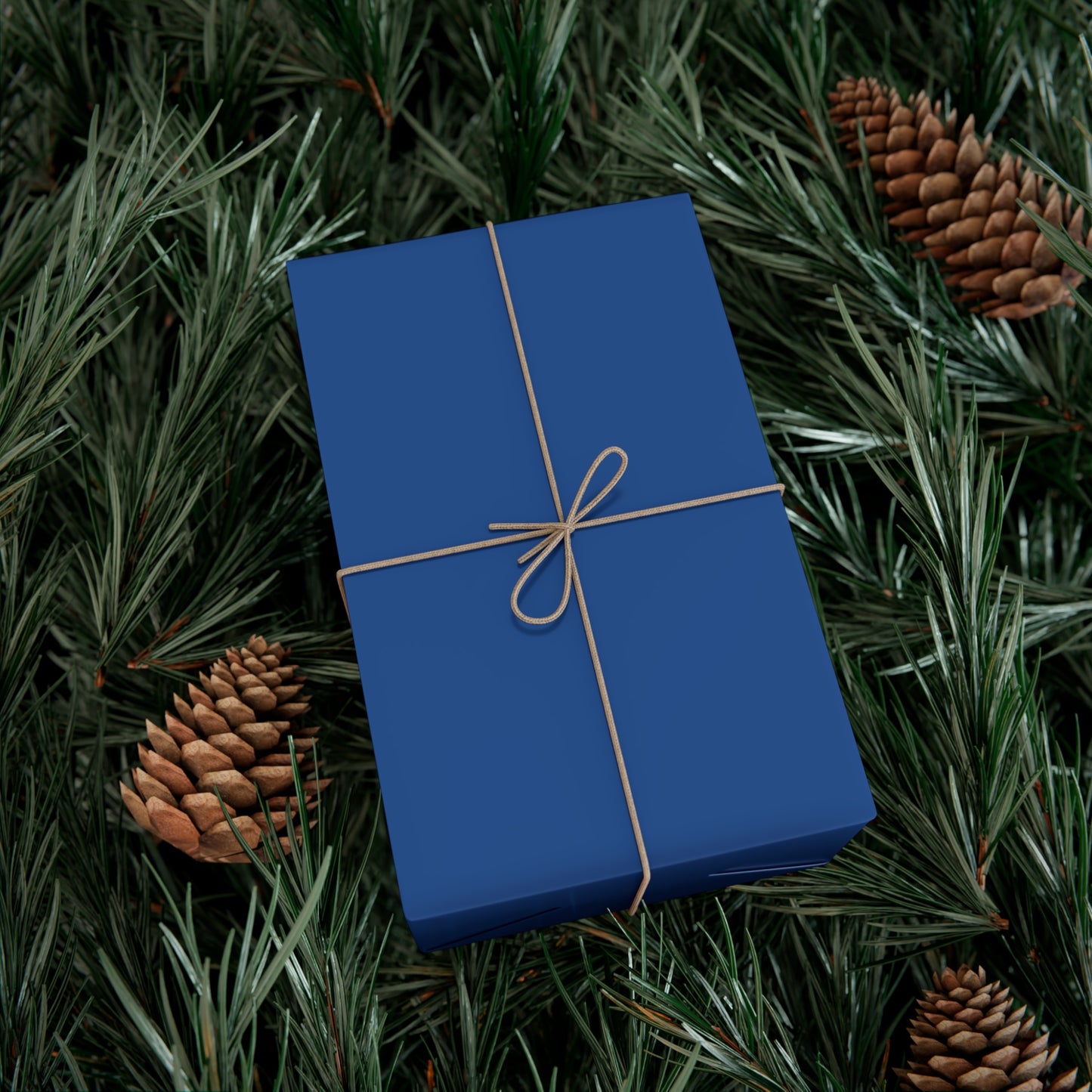 Cobalt Blue Wrapping Paper | Bold, Modern Gift Wrap - Matte or Satin Finish