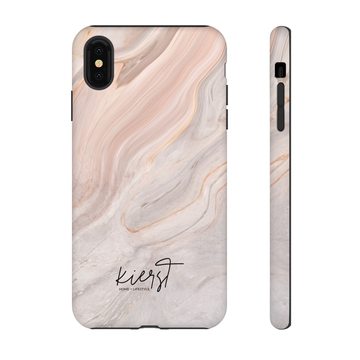 Blush Swirl Marble iPhone Case | Soft Curves, Strong Protection