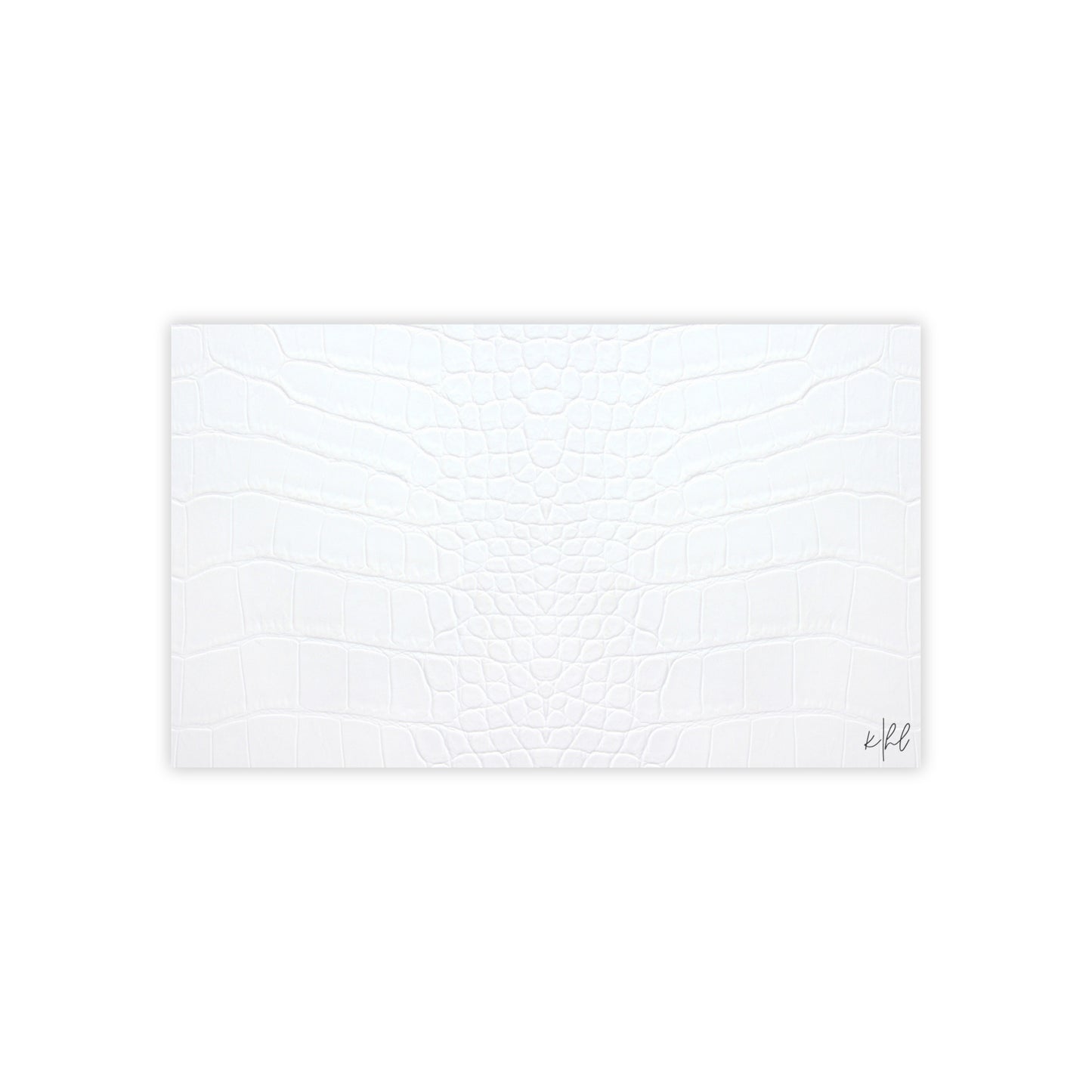 White Alligator Post-it® Note Pad | Luxe Faux Skin-Inspired Memo Pad