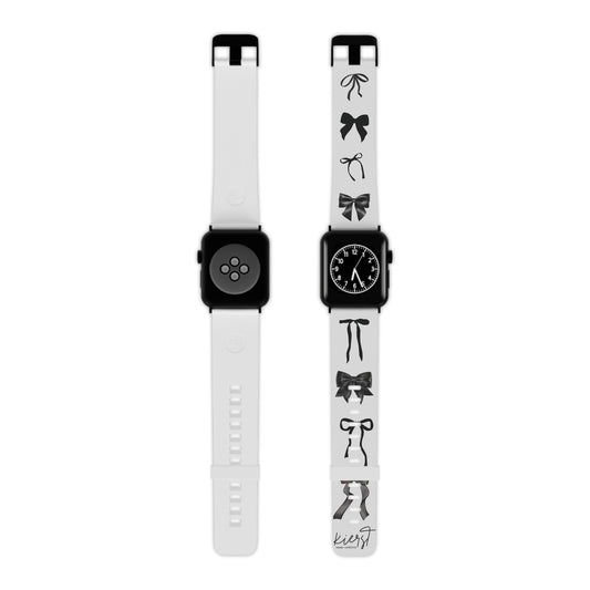 Black Bow Apple Watch Band – Classic Bows, Clean Contrast