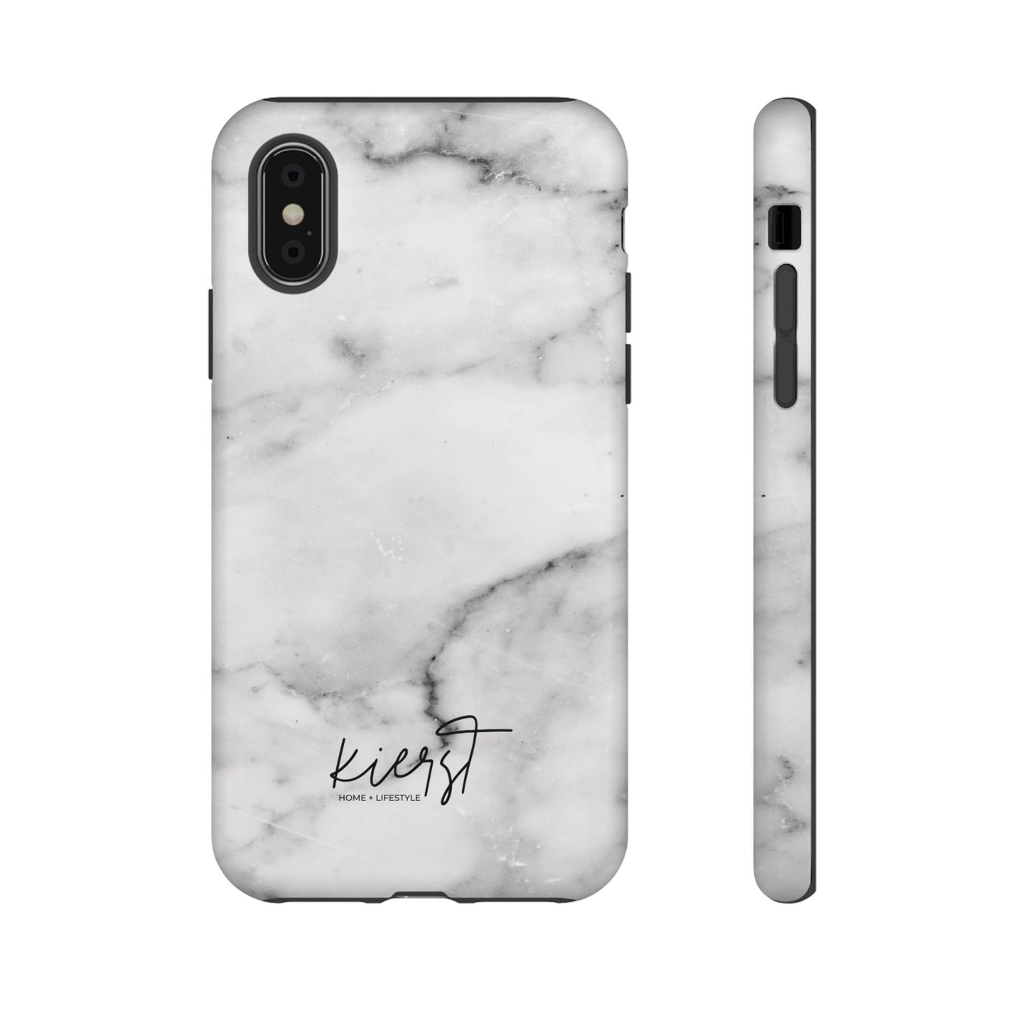 Lived-In White and Grey Marble iPhone Case | Curated Calm, Captured in Marble
