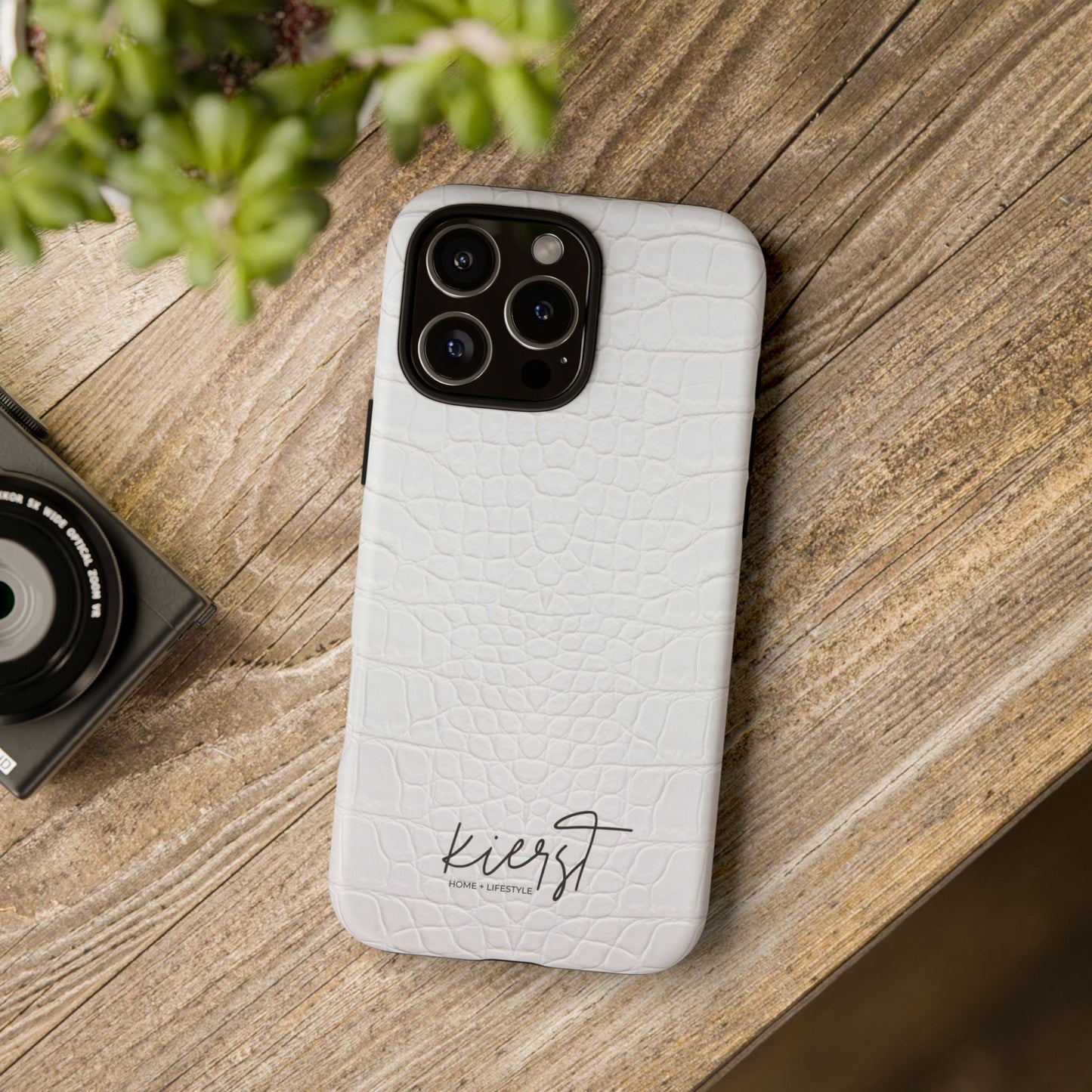 White Alligator iPhone Case | Minimal, Crisp, and Effortlessly Elevated
