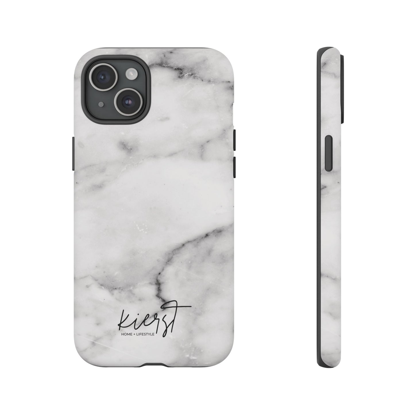 Lived-In White and Grey Marble iPhone Case | Curated Calm, Captured in Marble