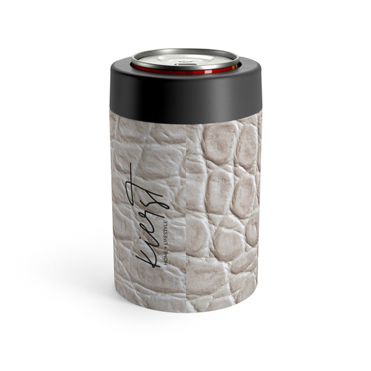 Cream Reptile Print Can Holder