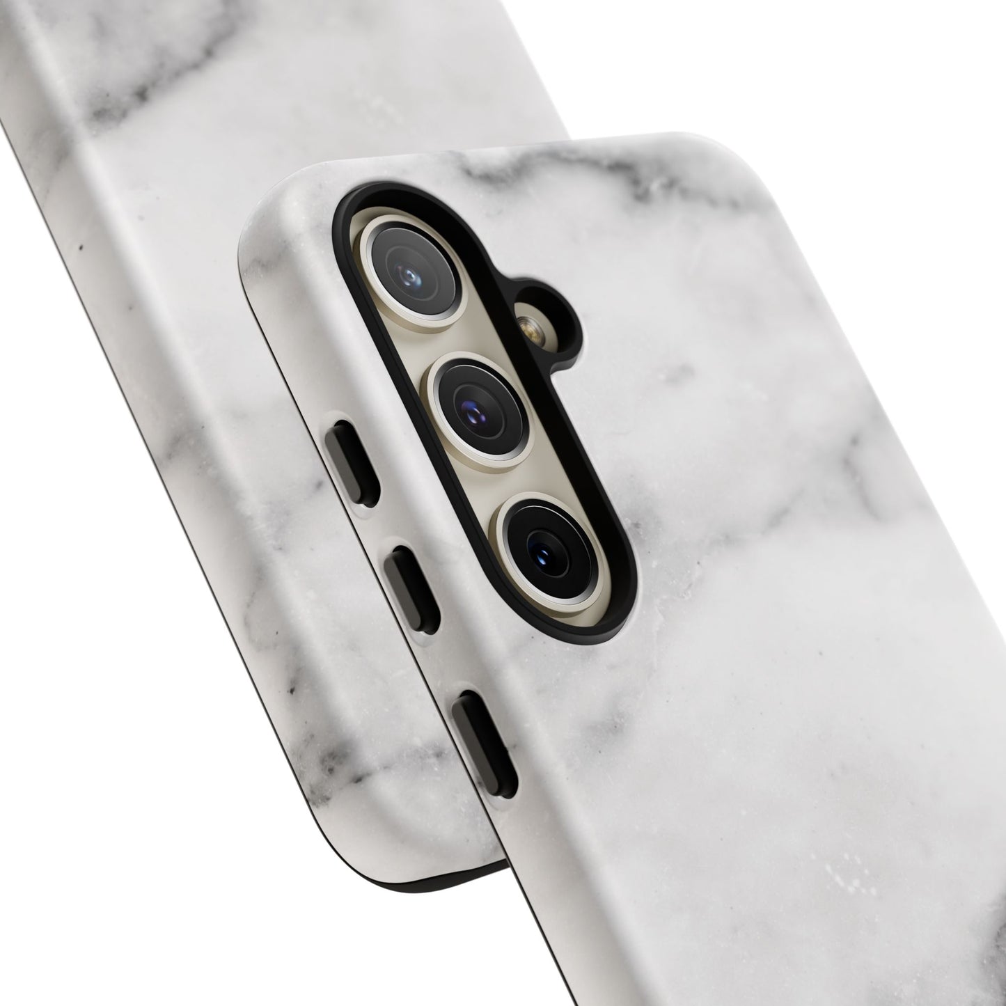 Lived-In White and Grey Marble Samsung Galaxy Case | Soft Strength, Redefined