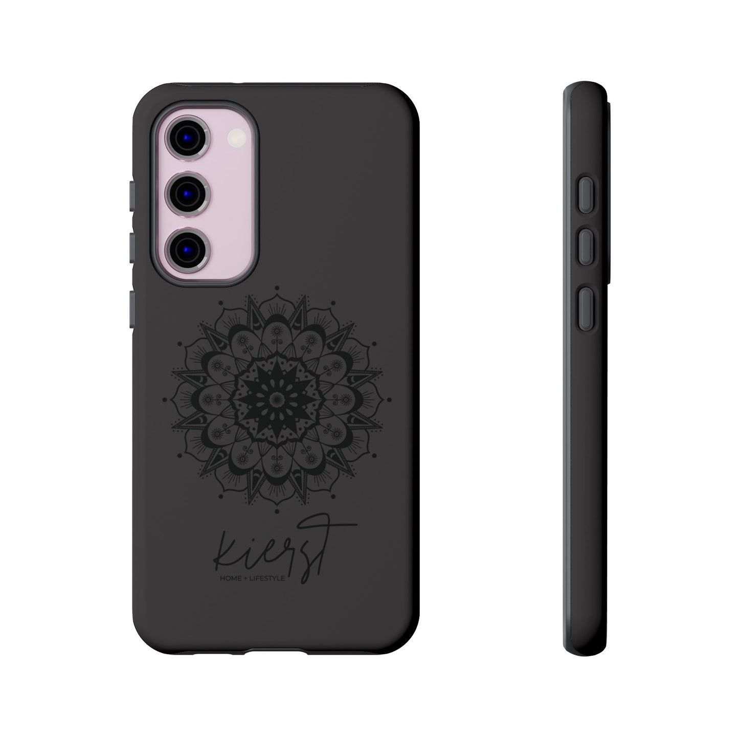 Black Mandala Samsung Galaxy Phone Case | Elevated Symmetry, Timeless Energy