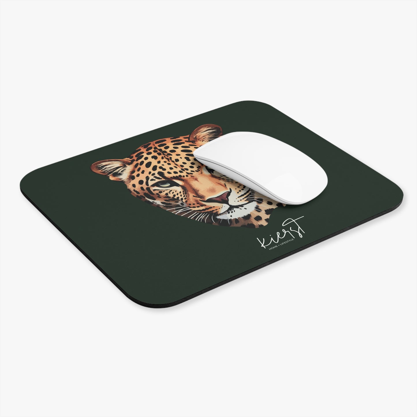 Leopard Head Mouse Pad – Signature Midnight Pine (Limited Edition)
