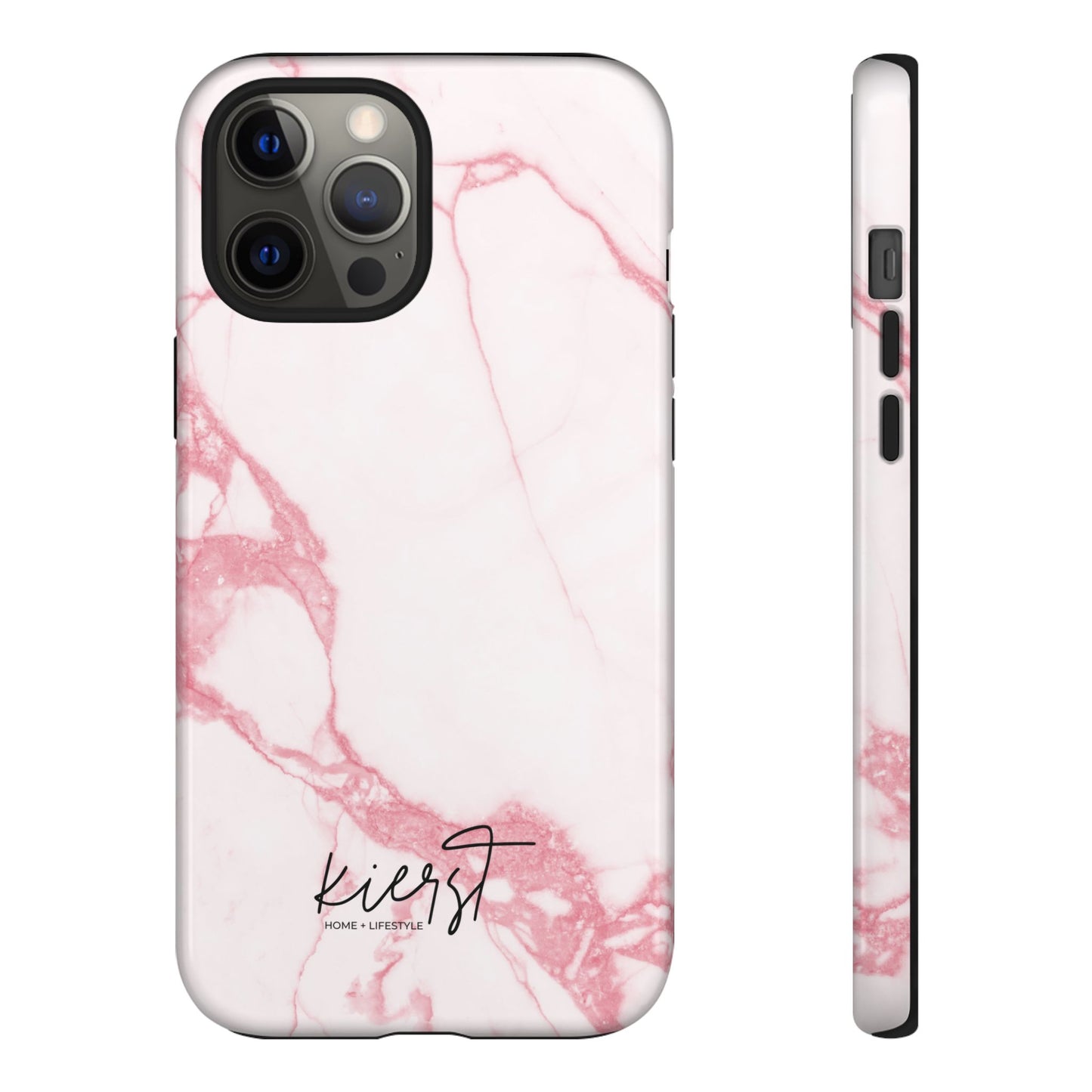 Pink & White Marble iPhone Case | Classic Elegance, Feminine Twist