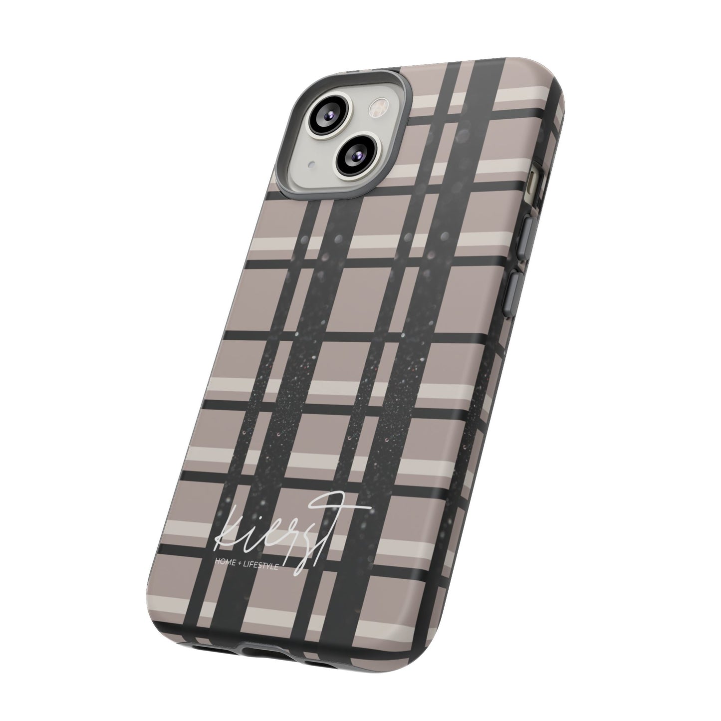 Elevated Neutrals Plaid iPhone Case | Classic Pattern, Modern Contrast