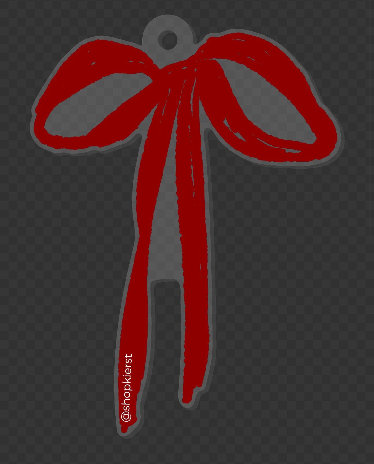 Red Bow Ornament + Keychain